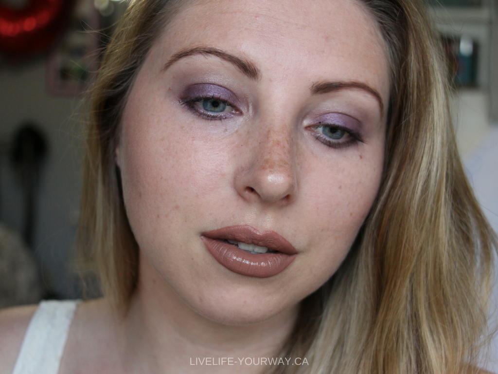 Purple Makeup Tutorial using Full Face of New (to me) Products from NYX Revlon NARS Quo ELF ColourPop Benefit MAC 