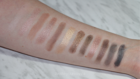 Discontinued Urban Decay Naked Palette Swatches