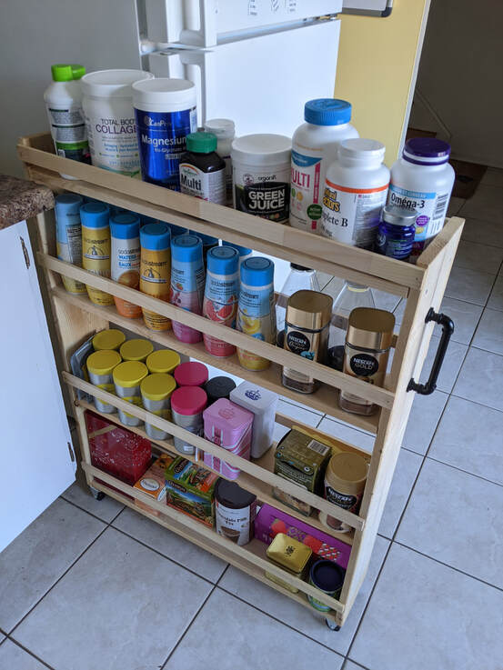 DIY Roll Out Pantry - Beverage pantry, Pullout pantry