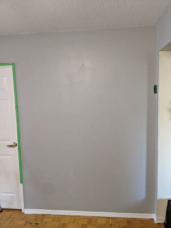 Behr Paint French Silver wall