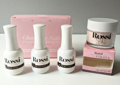 ROSSI glam powder & dip nail essential kits